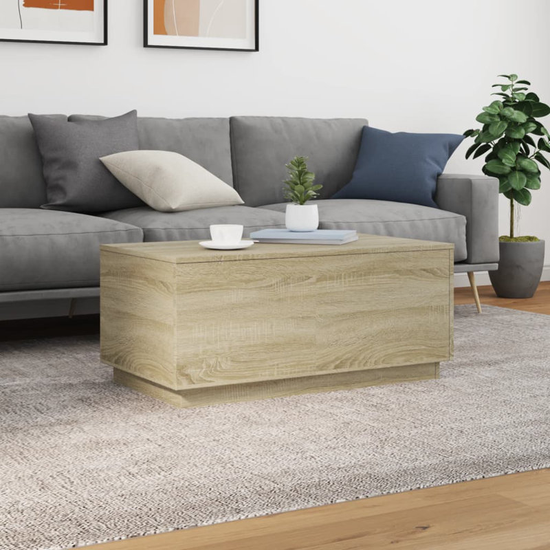 Caolain Block Coffee Table, Sonoma Oak