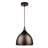 Chloe Lighting Walter Mini Pendant Ceiling Fixture – Industrial 1-Light Oil Rubbed Bronze Round Hanging Light With 10" Width-339828956-400087635
