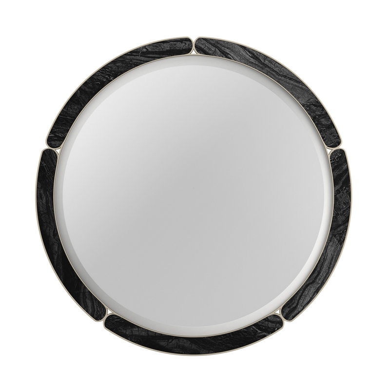Cabochon Round Metal Mirror
