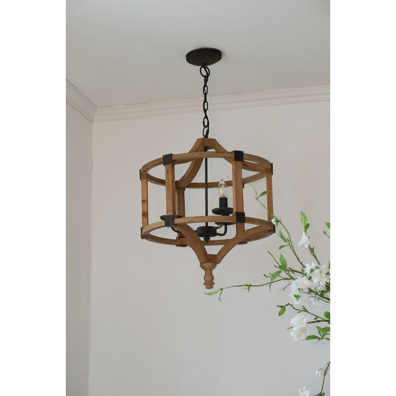 Lustre de style champignon en corde 3 lumières avec chaîne réglable pour la cuisine, la salle à manger et le vestibule (ampoule non incluse)