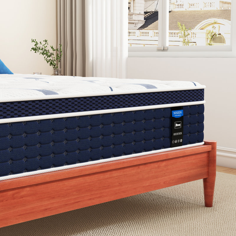 Eleonor 10/12/14 in Hybrid Mattress in a Box, Gel Foam Memory Mattress, Queen, High Profile (14")