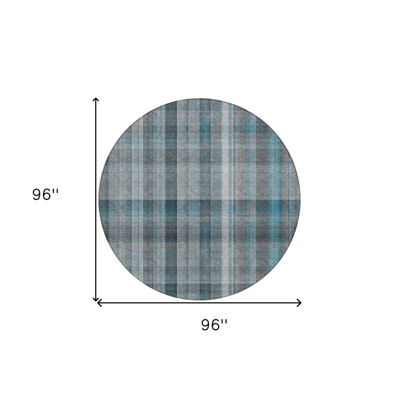Tapis d'intérieur rond 8 po