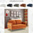 Bellago 55" Pre-Assembled Upholstered Velvet Loveseat with Modern Gold Frame-1896464558