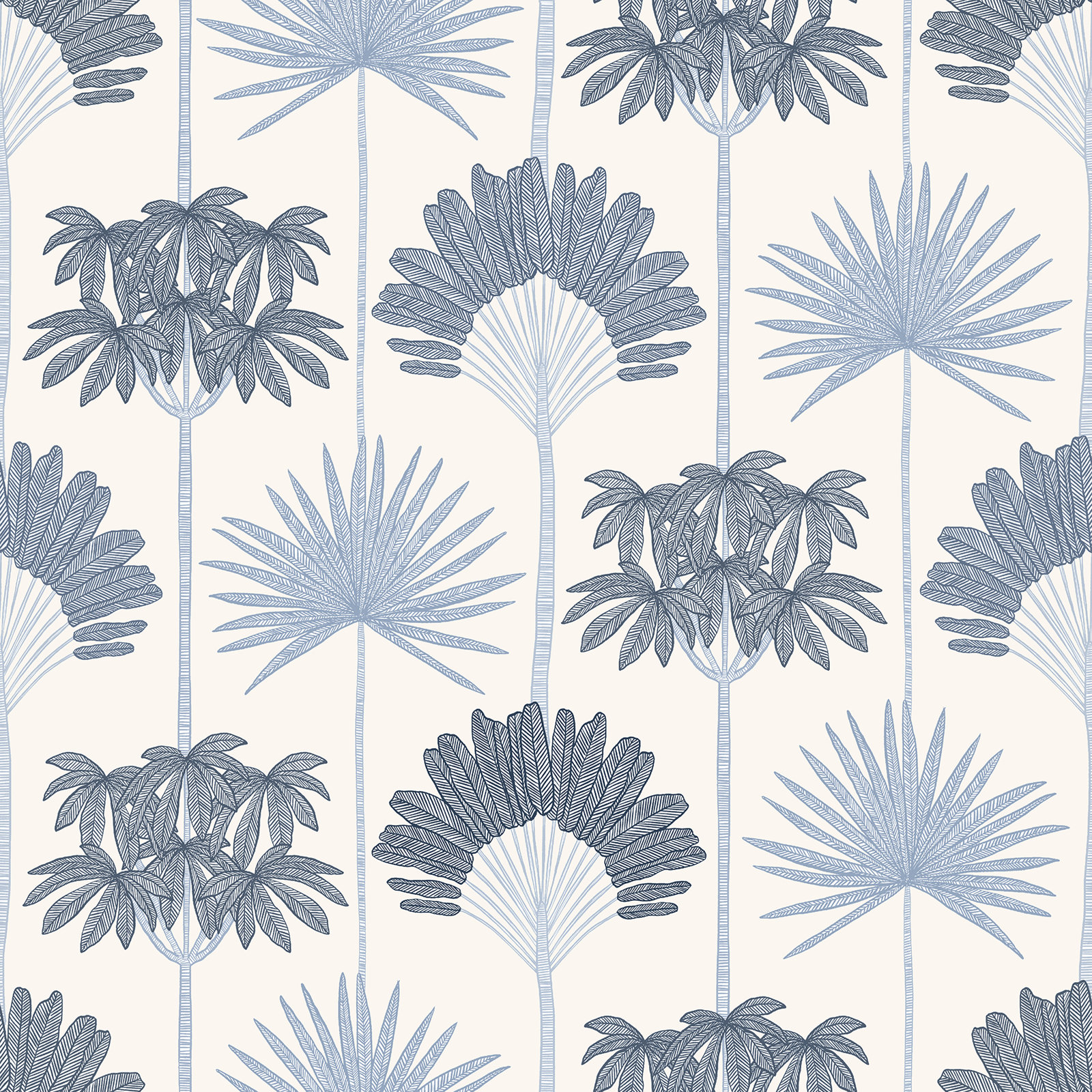 Popplewell Peel & Stick Floral Wallpaper, Blue