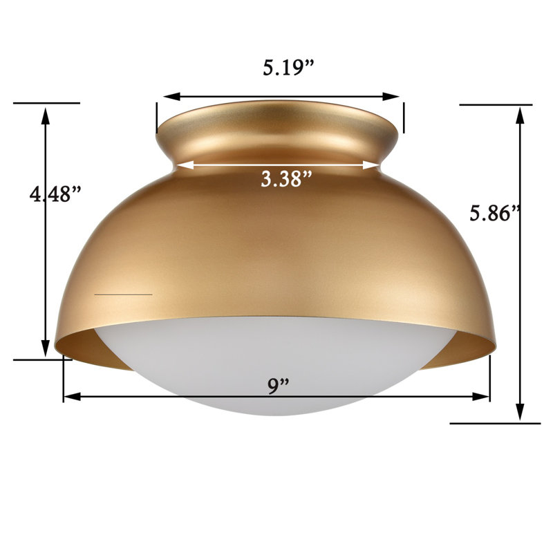 Iftimie Flush Mount, Brass