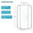 Shower Door 34-1/8" X 72" Semi-Frameless Neo-Angle Hinged Shower Enclosure, Chrome-119845681