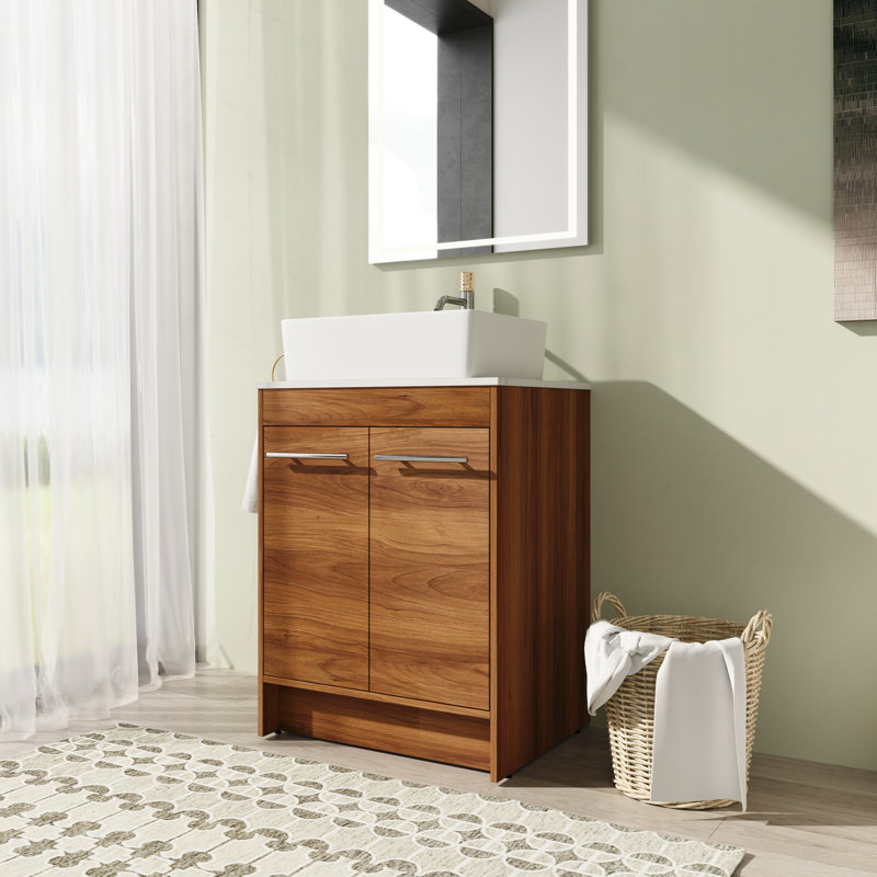 Meuble-lavabo simple 23,67 po avec comptoir Meryk