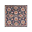 Tapis classiques en laine tuftée à la main, écologiques - 244 x 244 cm, carré, couleur anthracite, motif oriental, épais, à poils longs, antidérapant, pour salon et chambre.-112373397