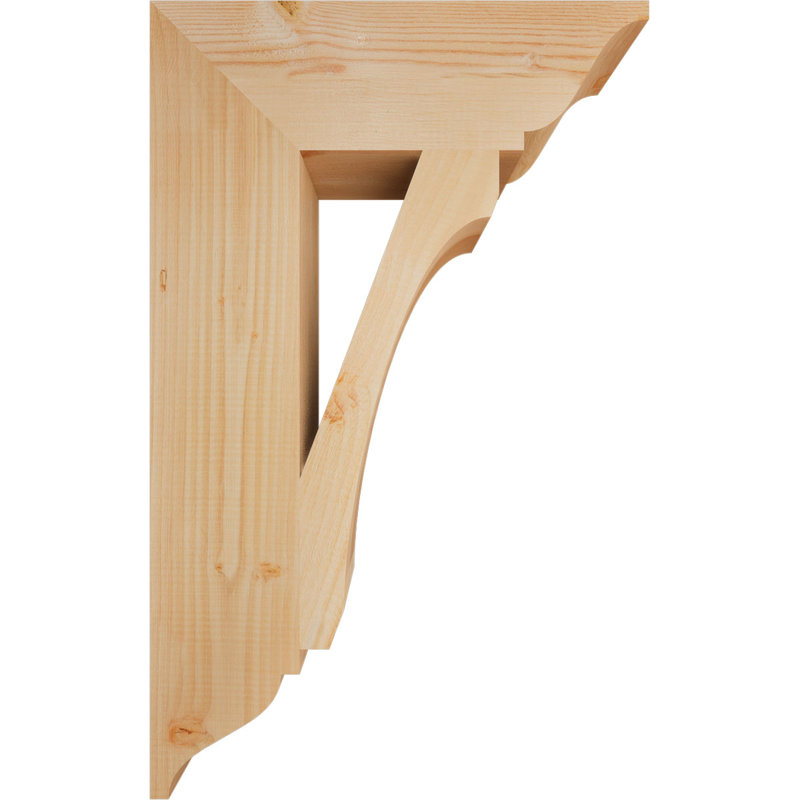 Support en bois rustique traditionnel BKTLEC01, Douglas (lisse), H 32 po x l 5,5 po x P 20 po
