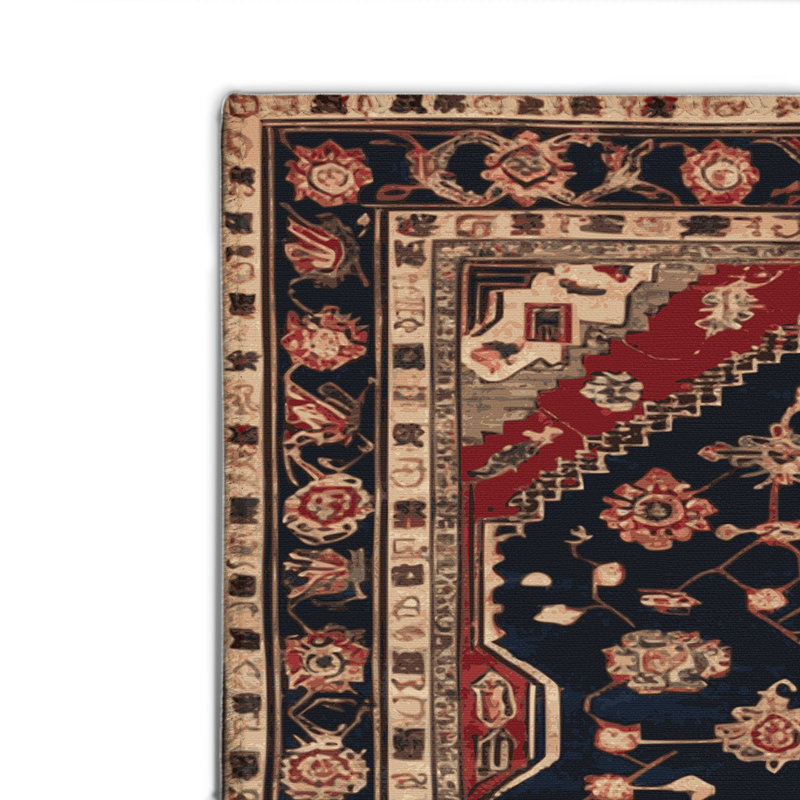 Tapis turc intérieur et extérieur brun, Rectangulaire 2 pi x 3 pi