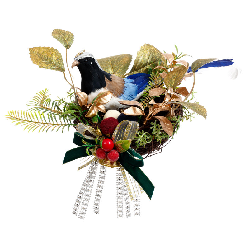 Winter Bird Nest, 10 X 7 Inches