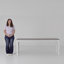 Bureau d'ordinateur extra long double 78,74 po Pallas pour poste de travail-919627033