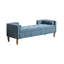 Banc de rangement avec revêtement en chenille, structure et pieds en bois massif, banc avec repose-pieds relevable avec coussin décoratif pour chambre à coucher, vestibule et siège de fenêtre-839384859