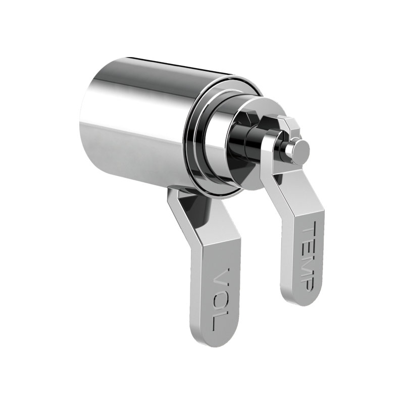 Litze® Lavatory/Bidet Diverter Trim, Chrome, Industrial Lever