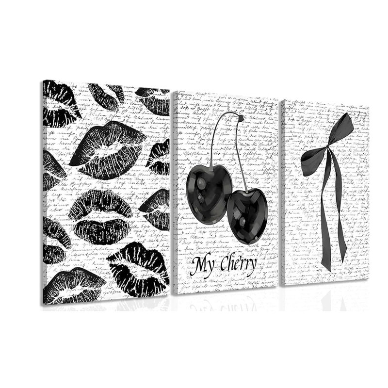 3 Piece Wrapped Canvas Print, 40 cm H x 30 cm W