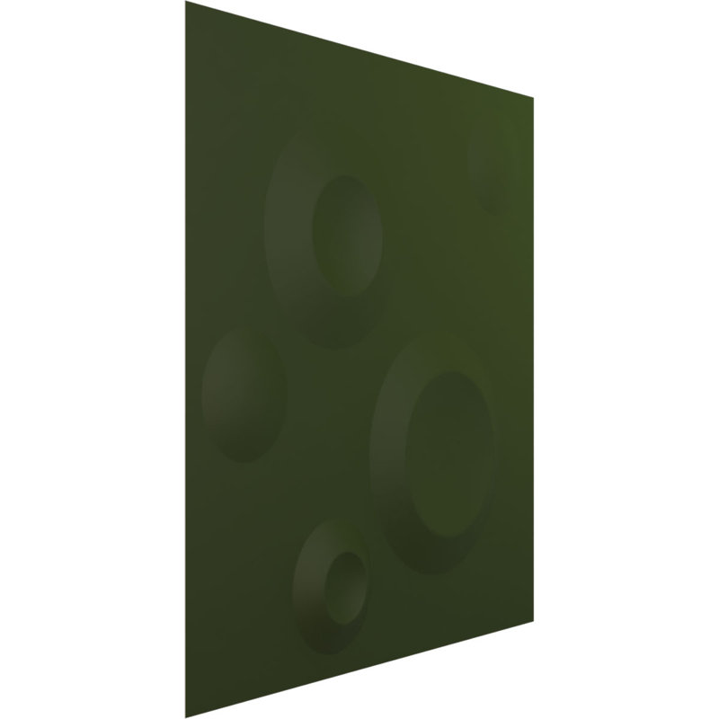 Panneau mural 3D décoratif EnduraWall 11 7/8 po x H 11 7/8 po, UltraCover Satin Canyon Green (couvre 0,98 pi. Ca.)