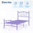 Heart-Shaped Metal Bed Frame – Heavy-Duty Sturdy Design, 600 Lbs Capacity-157987269-157987266