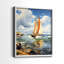 NAUTICAL Series CCCCXVII - Impression encadrée de qualité supérieure - Prêt à être accroché - Aucun clou requis-2129612268-2129612265