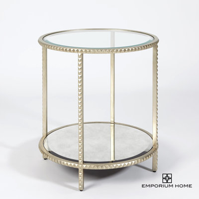 Emporium Home Glass End Table