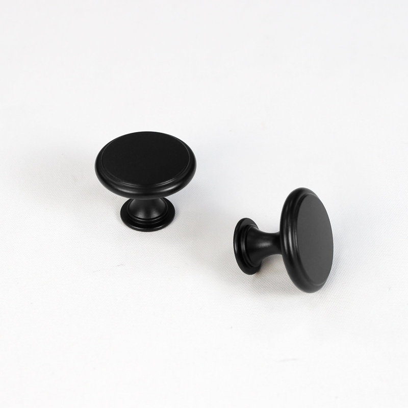 Ensemble de 2 poignées de meuble Lumi Home Furnishings Classic, noir mat, Noir mat