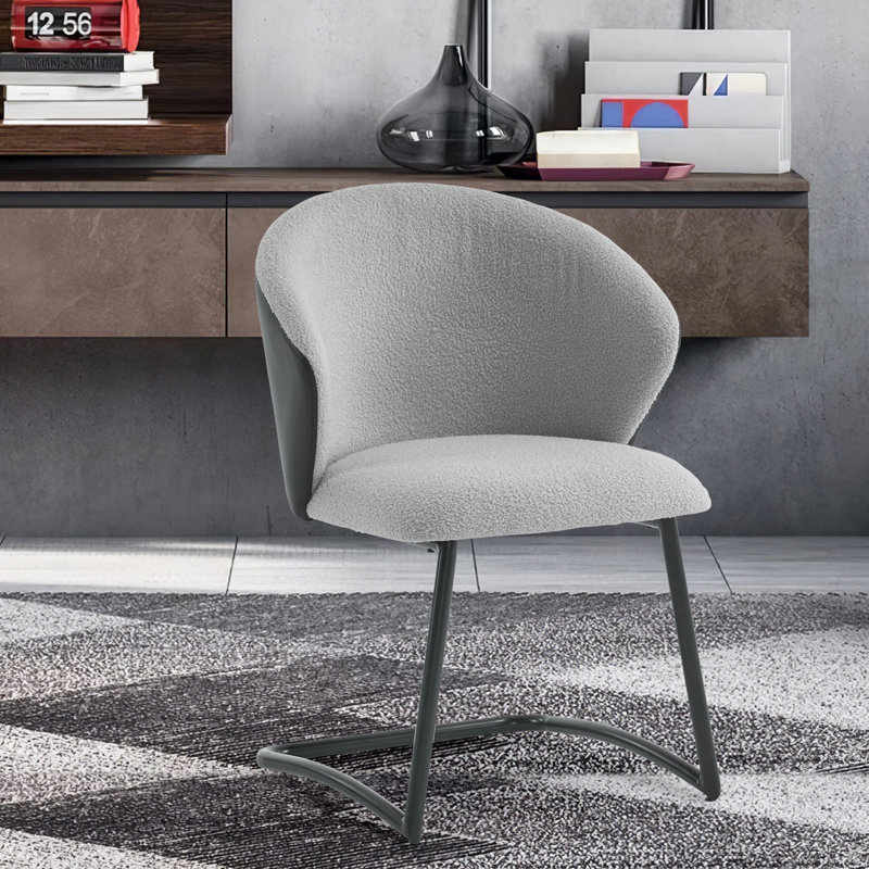 Camberlynn 38 cm H Velvet Side Chair, Grey