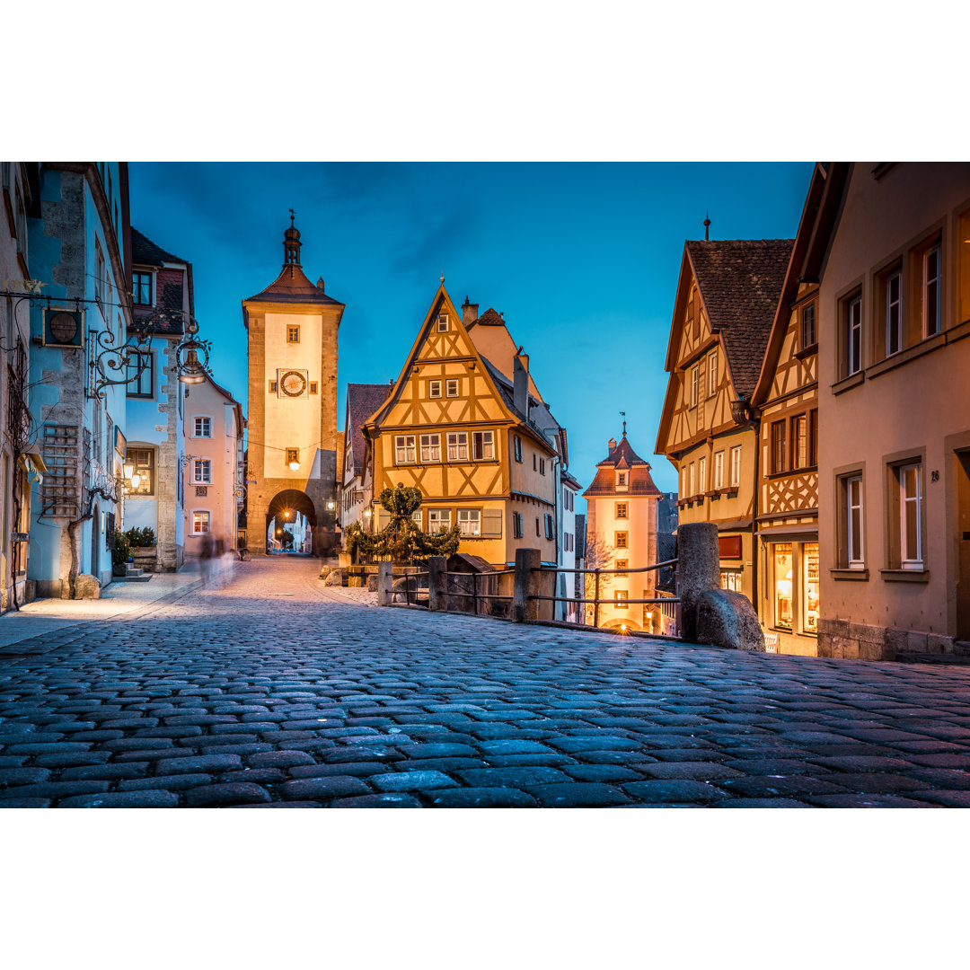 Rothenburg, Bayern, Deutschland by Bluejayphoto - Leinwanddrucke