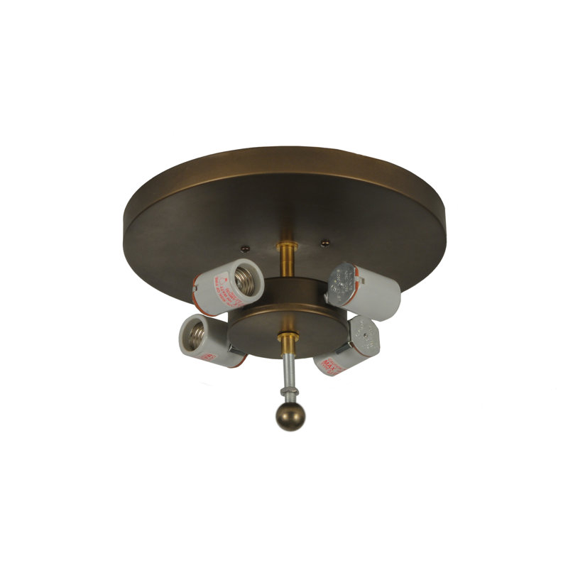 Rustic Lodge 4 - Light Flush Mount