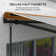 Dakota Fields 350cm W x 250cm D Polyester Cover Motorised Retractable Patio Awning