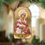 Inspirational Icon 5'' Handmade Wood Shatterproof Photo Ornament