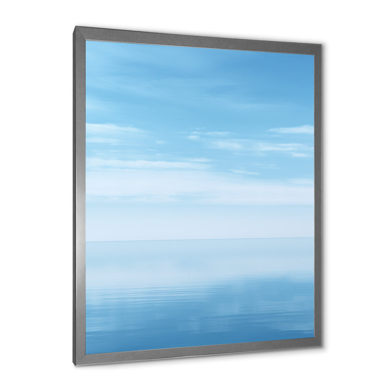 Océan Infinity Dreamscape IV sur toile, H 32 po x l 24 po x P 1 po, Cadre simple argenté