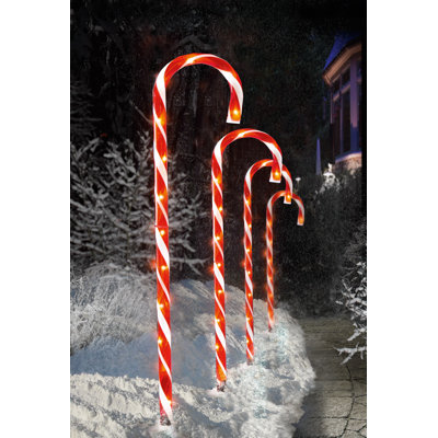 Christmas Candy Cane Pathway Lights