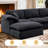 144" Chenille Sectional Corner Sofa 7 Pieces Oversized Comfy Modular Reversible Couch With Upholstered Movable Ottoman-1978611649