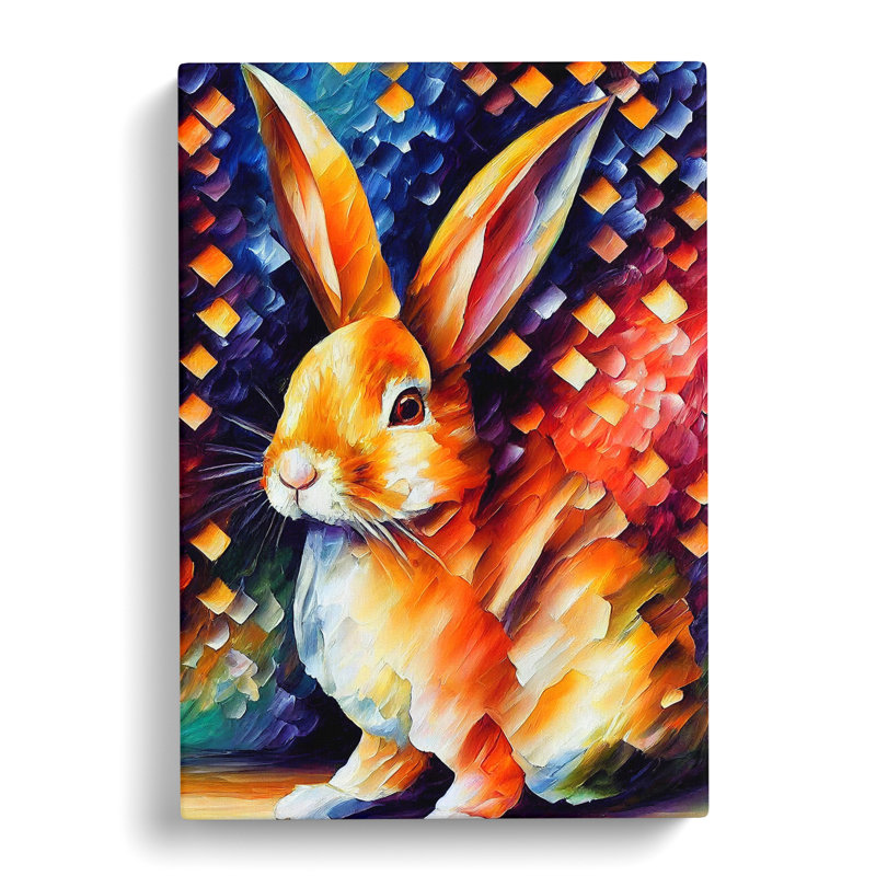 Roff Rabbit - Wrapped Canvas, 76cm H x 50cm W x 3cm D