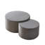 Table basse moderne rembourrée en mousse pour 2 personnes, table de bout rembourrée pour le salon, sans assemblage, table en velours côtelé gris,-989618342