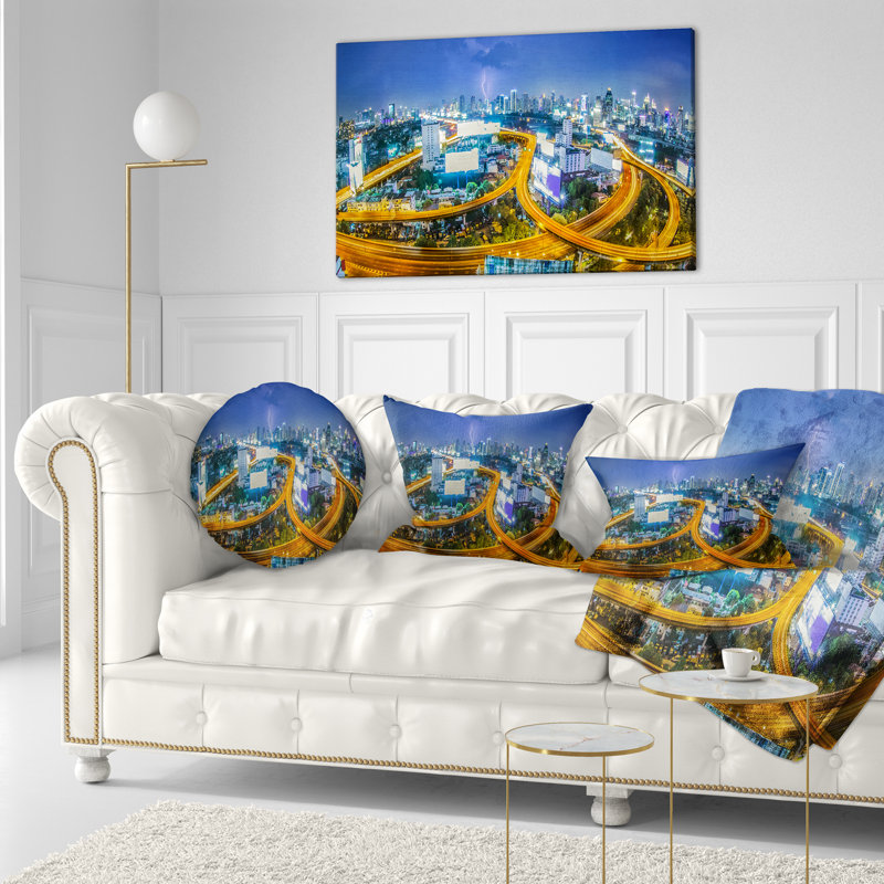 Coussin lombaire cityscape bangkok city