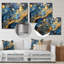 Sparkling Gold Blue Ocean - Art mural marbré-603047328-603047354