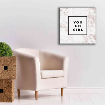 «You Go Girl Bold» par Susan Ball, estampe numérique sur toile