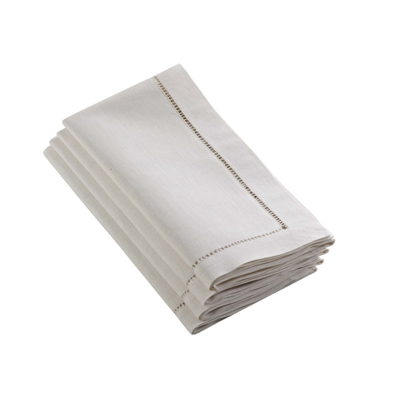 Serviette Gelder, L 12 po x L 12 po, Écru