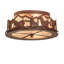 Rustic Lodge 3 - Light Flush Mount