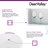 Circular Fireclay 18.5" x 18.5" Undermount/Drop-In Kitchen Sink with Basket Strainer and Sink Grid
