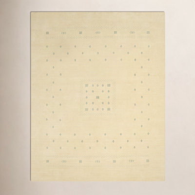 Simi Hand-Woven Geometric Cotton Wool Rug