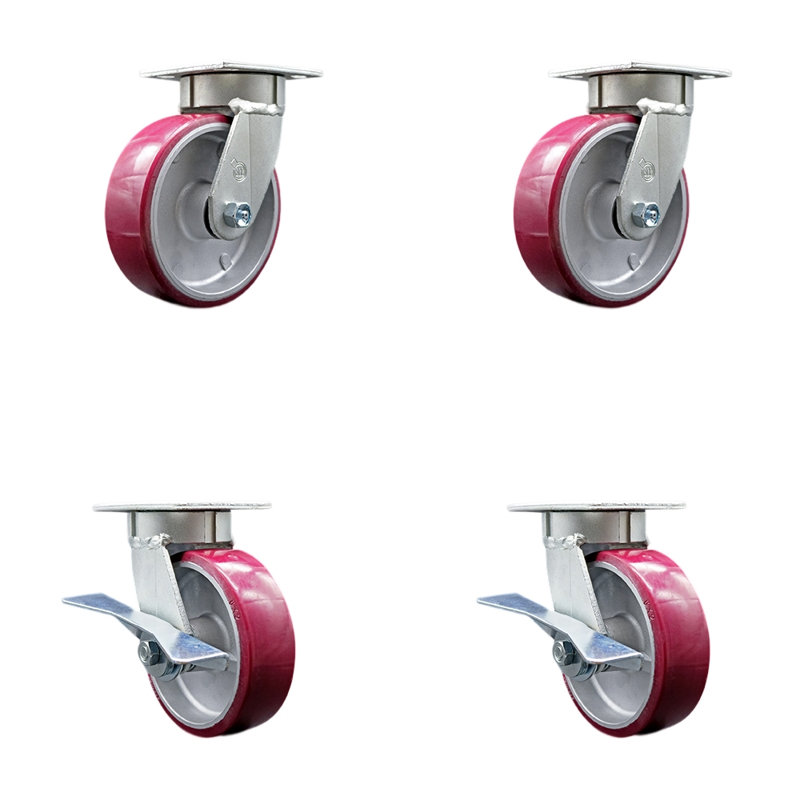 Roulettes pivotantes Kingpinless