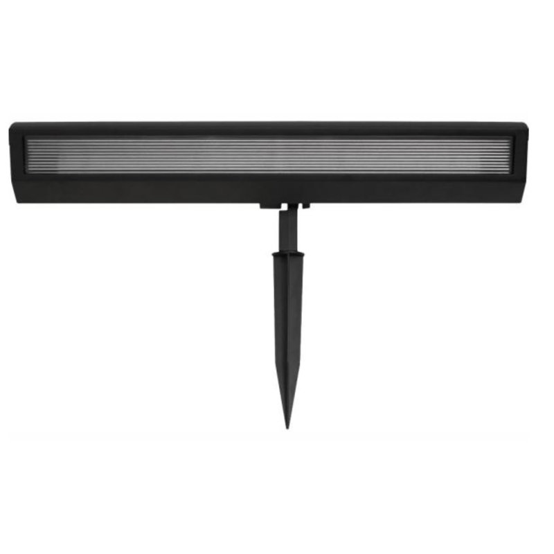 Black Low Voltage Solar Powered Integrated LED Spotlight