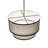 36" Wide Cilindro Textrene Two Tier Pendant
