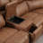 Kiall 96" W Faux Leather Power Reclining Sectional with Console-100824759