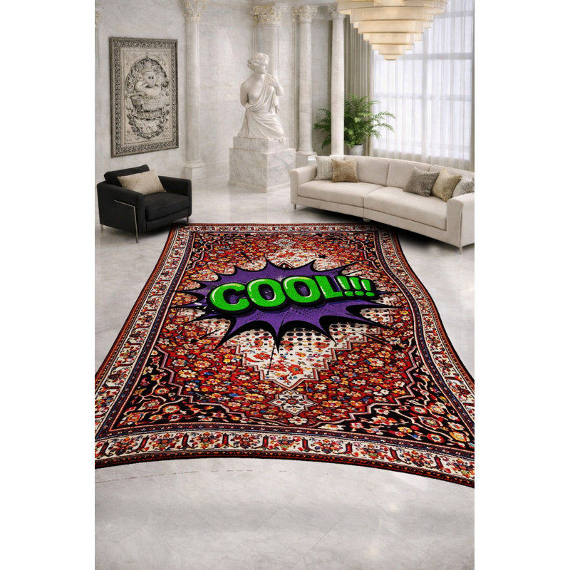 Tapis tissé crème Mosso, 3'3" x 4'11"
