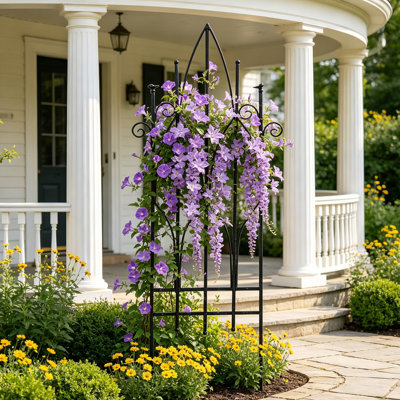 Cthyros Wrought Metal Garden Trellis Fence Panels