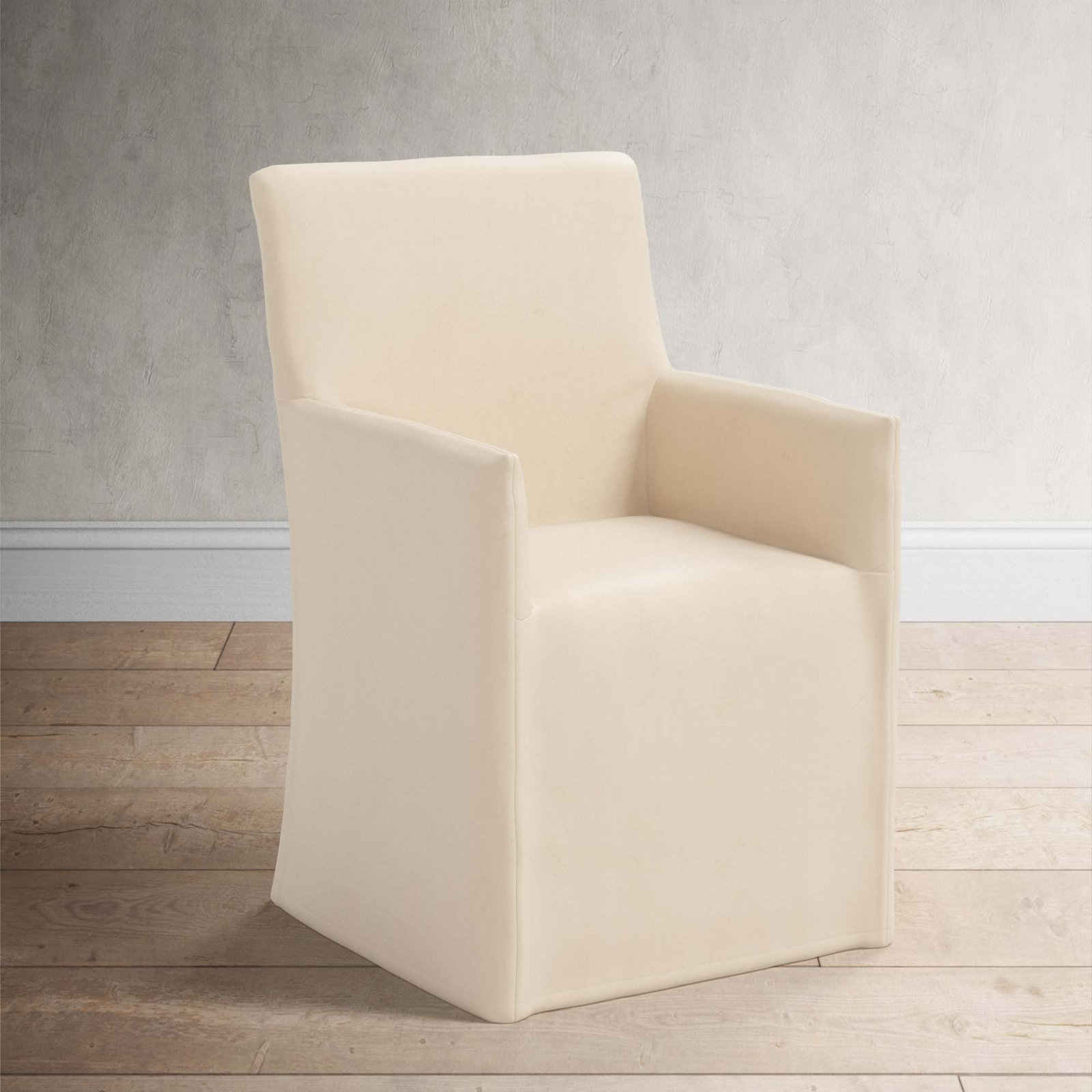 Silvia Dining Chair, Classic Pearl Performance Velvet