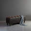 Banc de rangement en cuir capitonné clouté European Classic-400223304