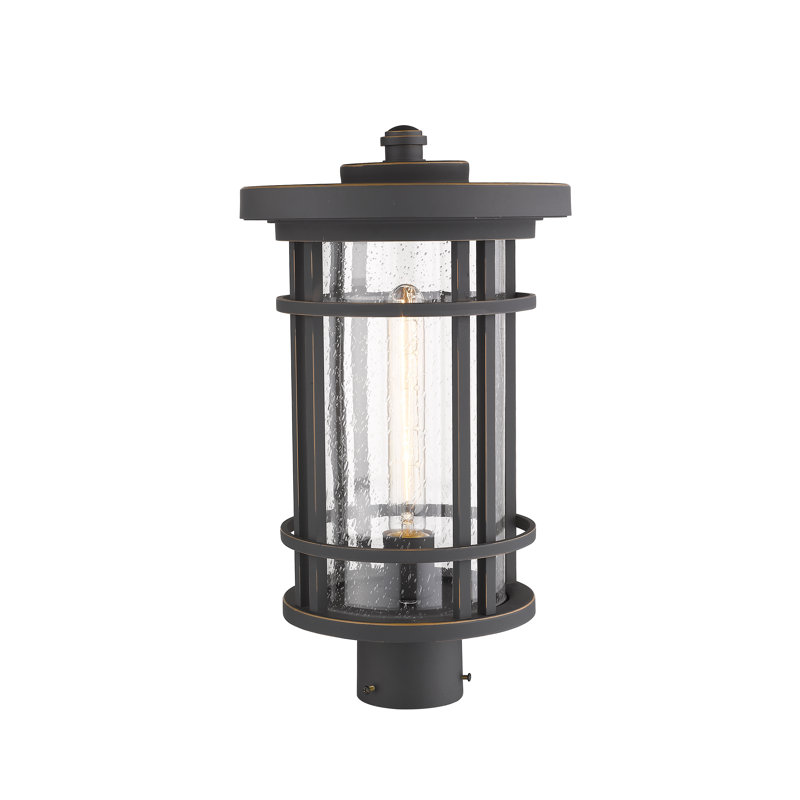Tête de lanterne câblée à 1 lumière H 17,5 po Maag, Bronze huilé